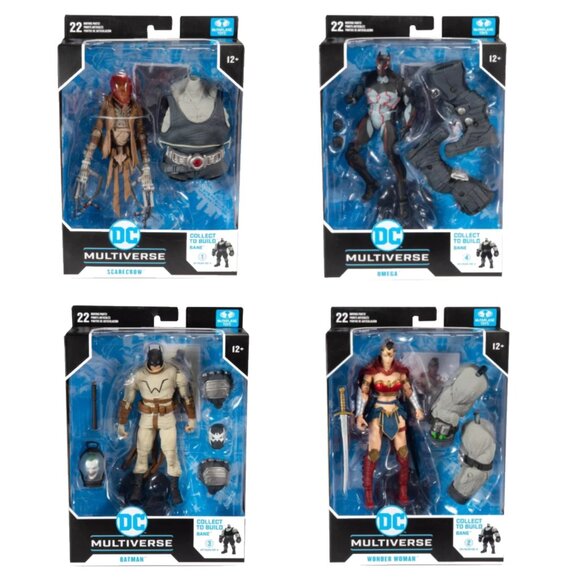 DC Multiverse Bane Complete 4 Piece Set Last Knight On Earth McFarlane Figures - Picture 1 of 5